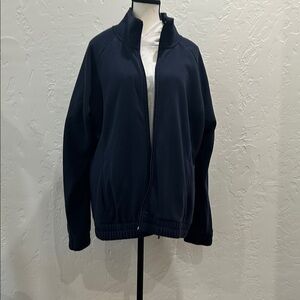Saint John’s Bay Navy Blue Zip-Up Jacket. PT